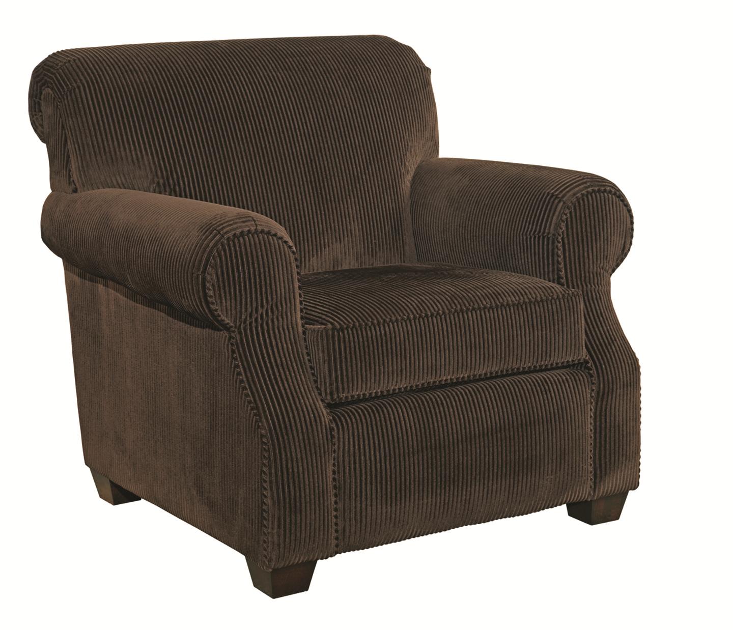 Kincaid Furniture Lynchburg 81484 Chair with Rolled Back and Tapered